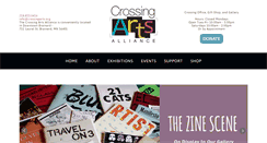 Desktop Screenshot of crossingarts.org